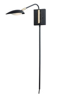 Black Satin Brass LED Wall Sconce Y80024