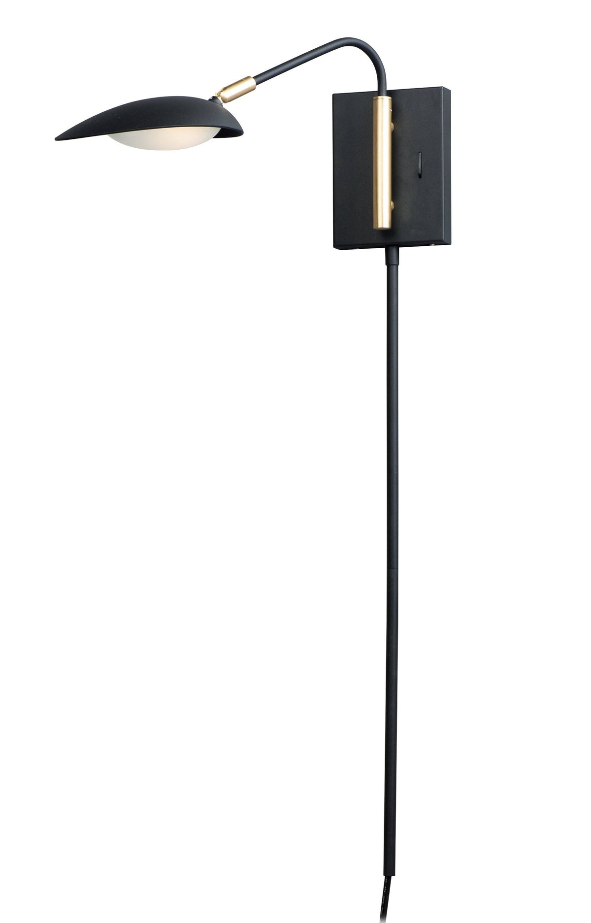Black Satin Brass LED Wall Sconce Y80024