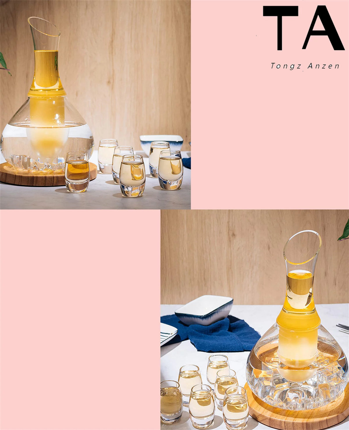 Sake Set Glasses Japanese A68158