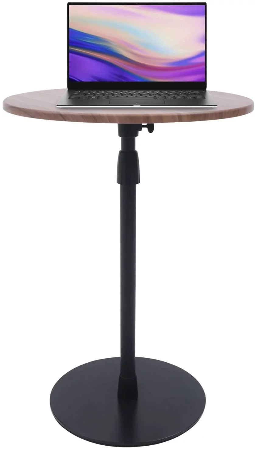 Small Round Pedestal End Table Height Adjustable Y327