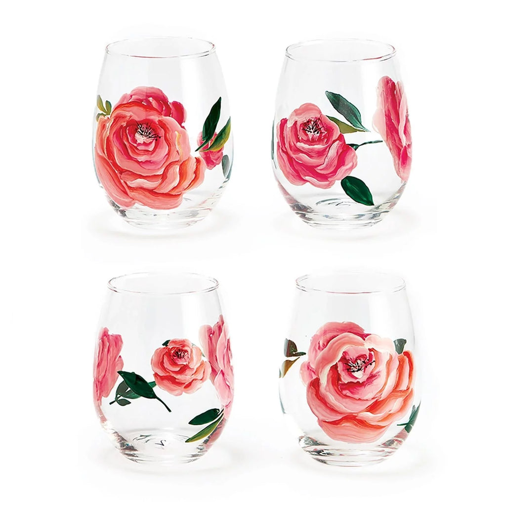 Roses Wine Glass Set of 4 K15540