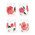 Roses Wine Glass Set of 4 K15540