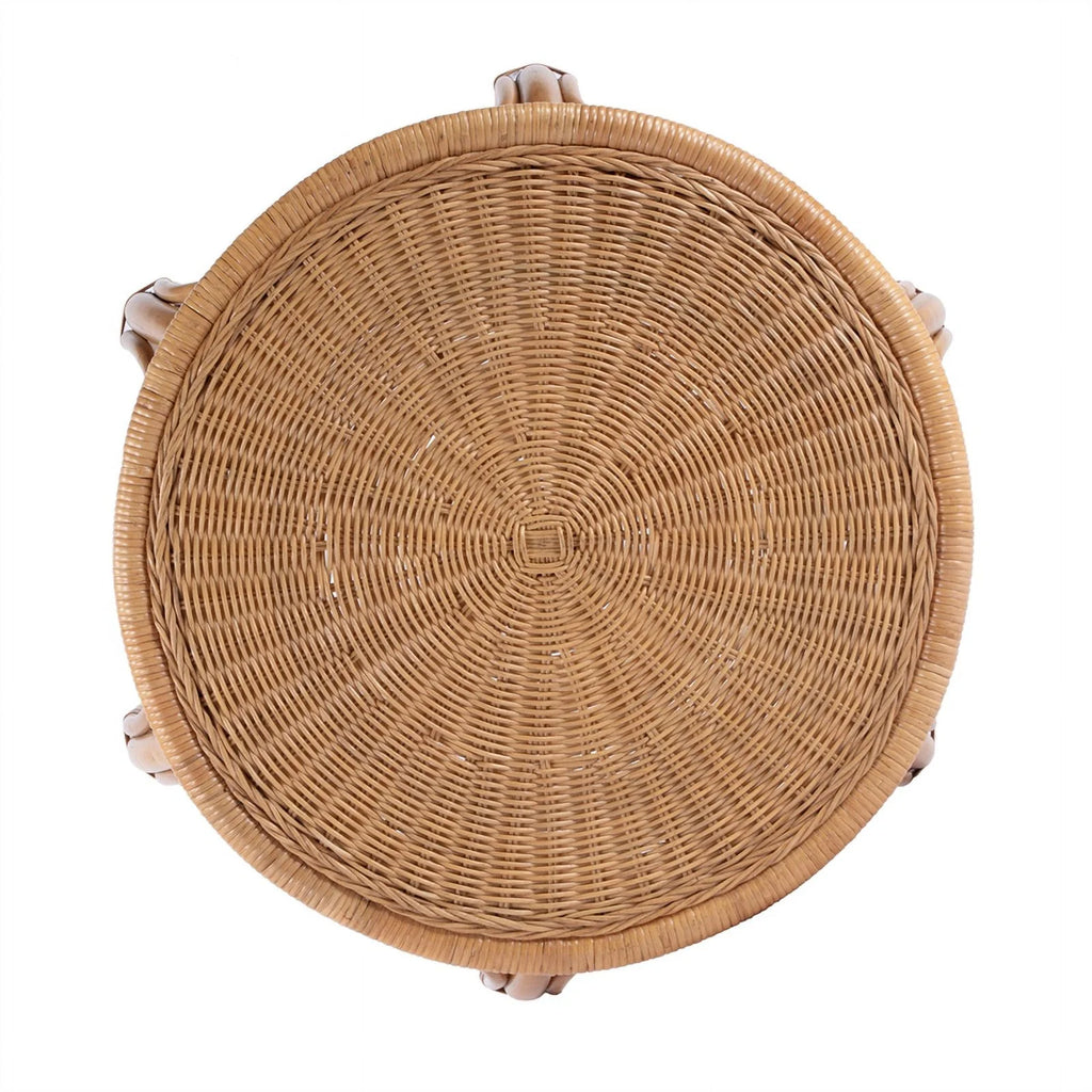 Woven Rattan Round End Table P445