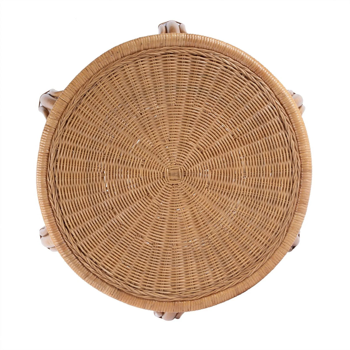 Woven Rattan Round End Table P445