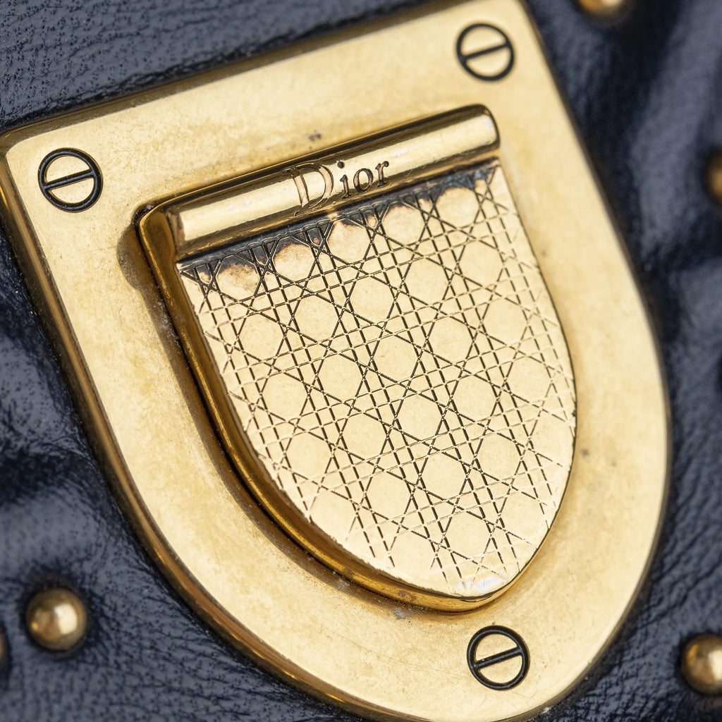 Blue Calf Leather Crossbody Bag Q173