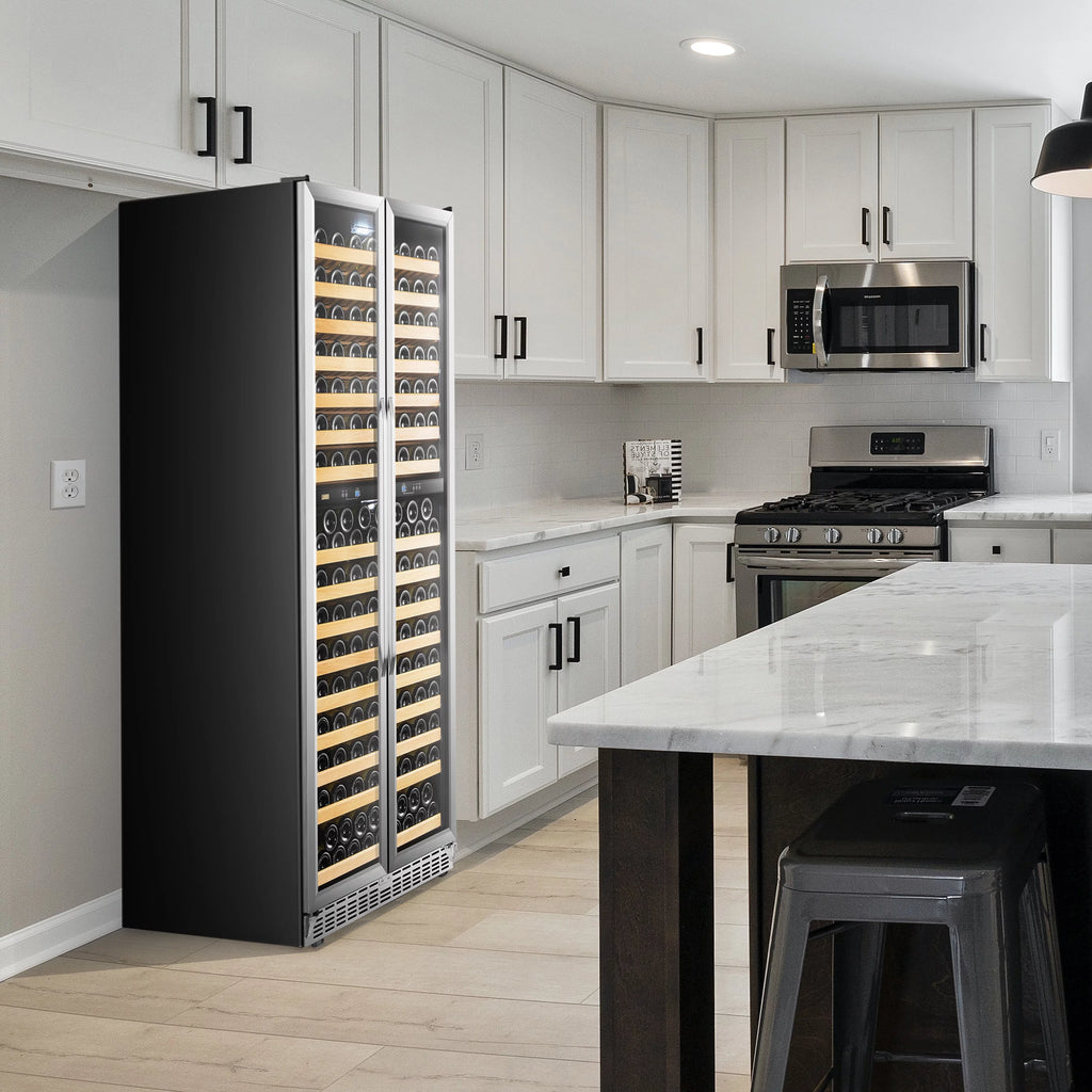 32 inch 287 Bottle Dual Zone Compressor Wine Refrigerator E280