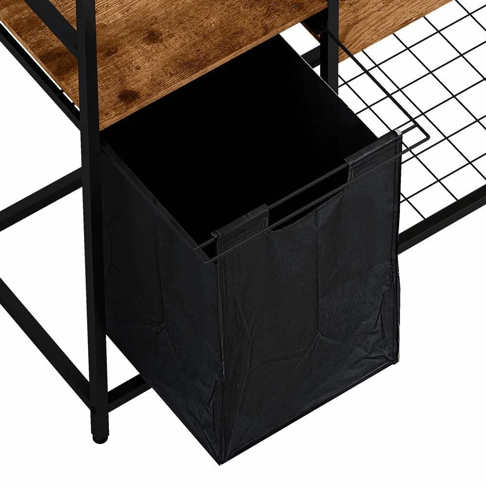 Portable Wardrobe Clothes Rack with Storage Bag C194196