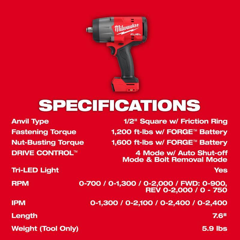 18-Volt Lithium-Ion Brushless Cordless 1/2 in. Impact Wrench & 1/4 in. Hex Impact Driver L6247