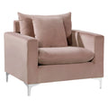 Pink Velvet Accent Chair X636167