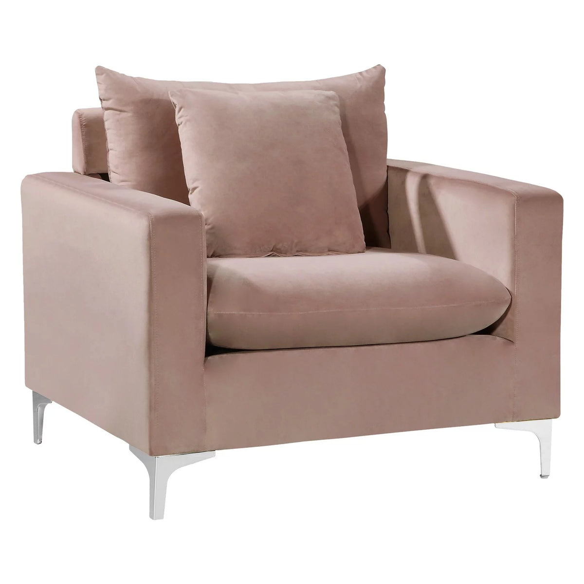 Pink Velvet Accent Chair X636167