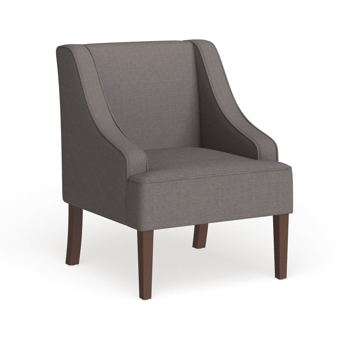 Charcoal Grey Swoop Arm Accent Chair G532