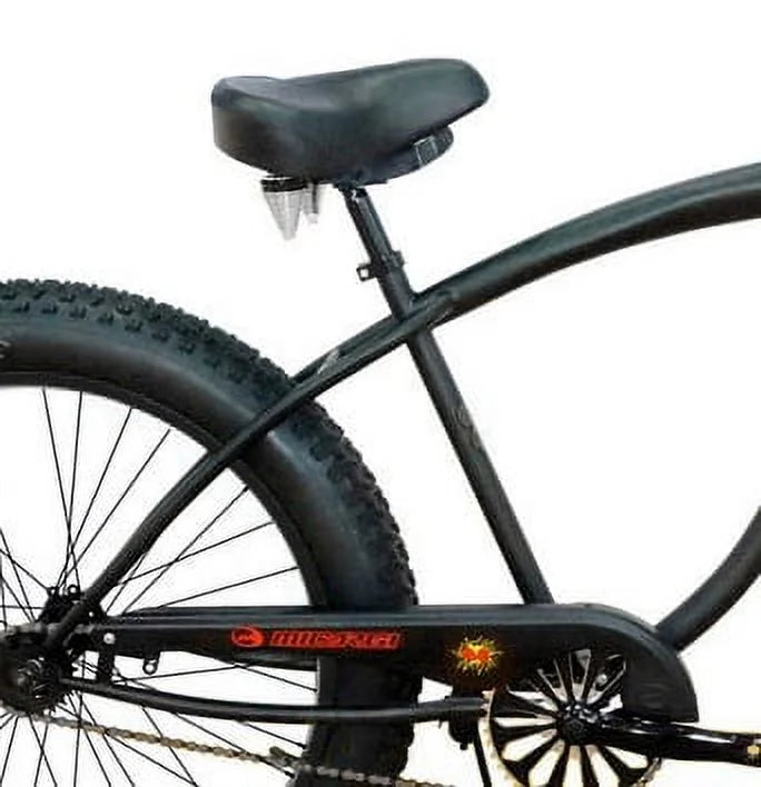 26 Beach Cruiser Coaster Brake Single Speed Matt Black O7605