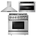 36 Dual Fuel Range, Range Hood, Microwave S5342