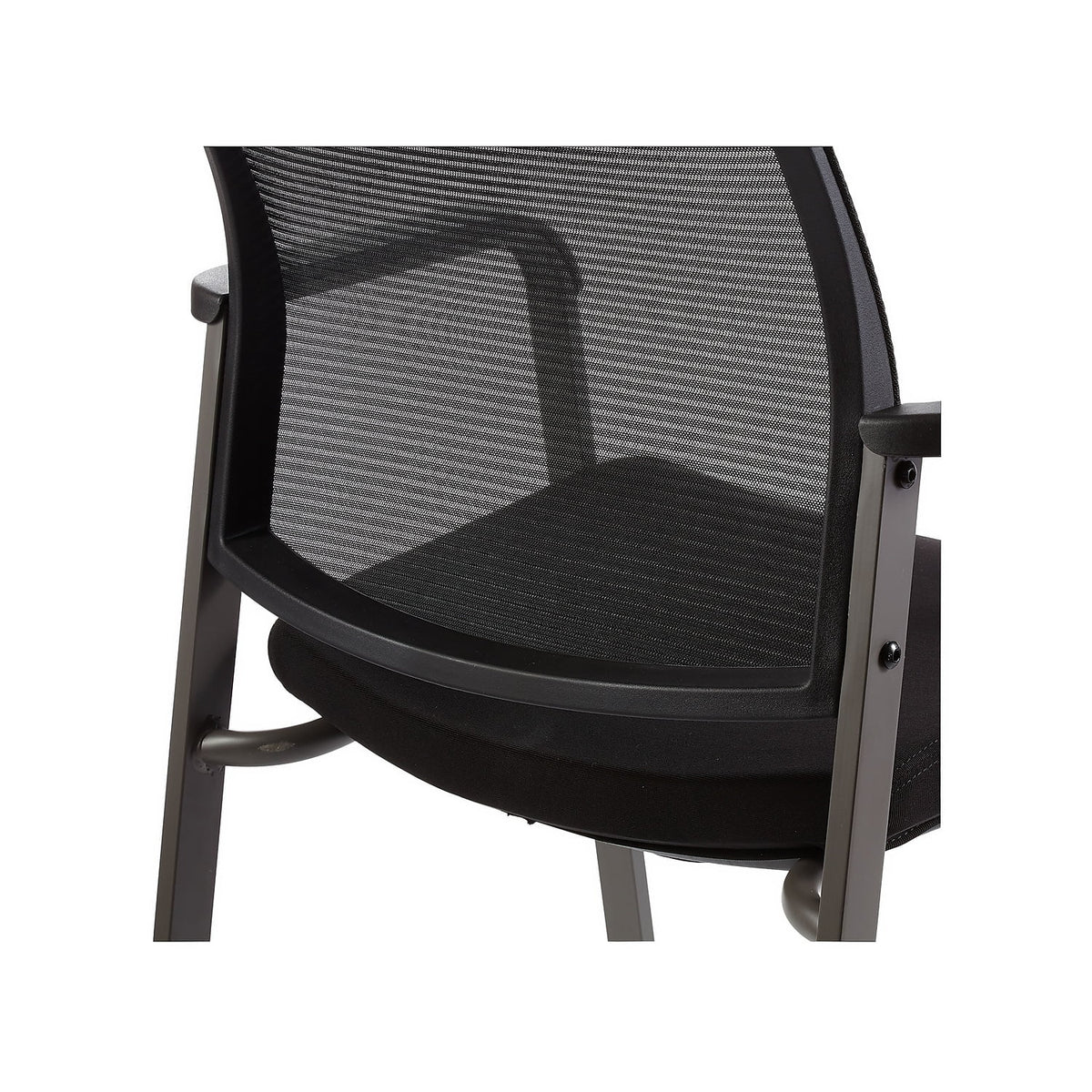 Black Mesh Guest Chair L15906