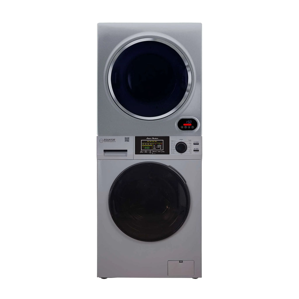 110V 1.6 cf Washer and 3.5 cf Vented Digital Dryer in Silver B465556