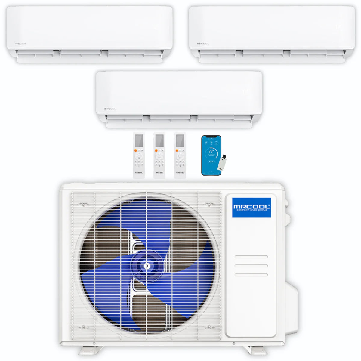 27,000 BTU 3 Zone Ductless Air Conditioner and Heat Pump R130368