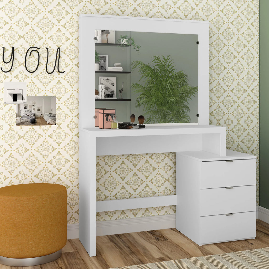 White Painted Vanity Table Q547