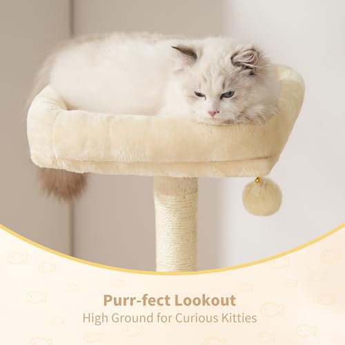 49.2 Inches Smoky Gray Cat Tree D15437