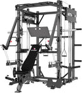 Smith Machine with Adjustable Weight Bench and Pulley System R2326
