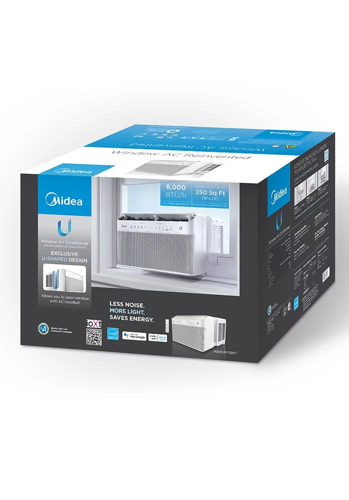 8,000 BTU Smart Inverter U-Shaped Window Air Conditioner E4279