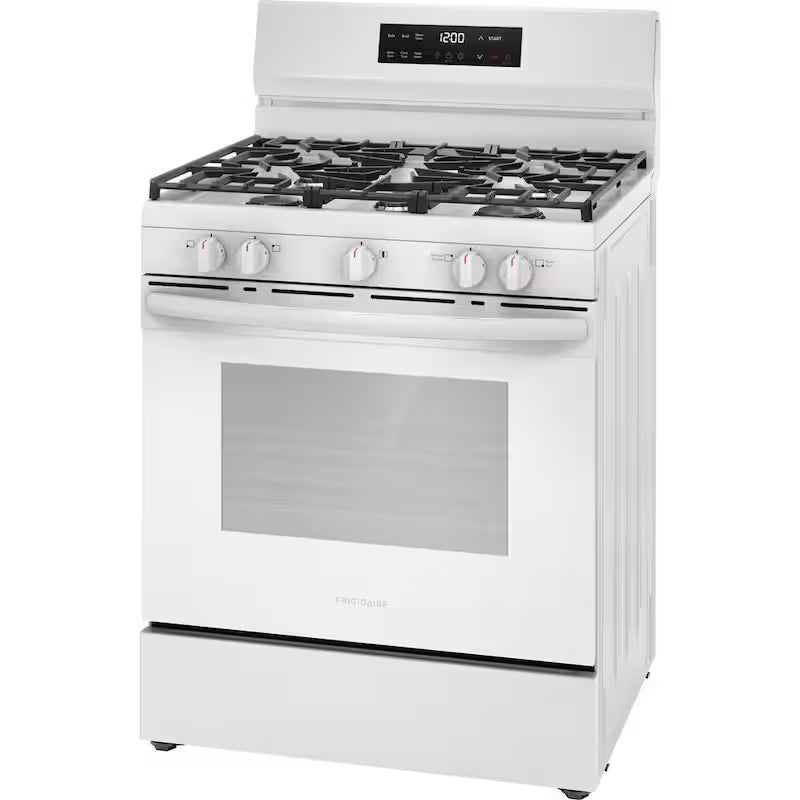 5 Burner Freestanding Gas Range in White M964