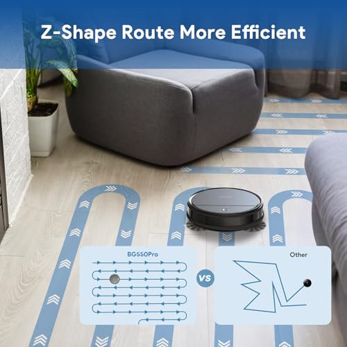 2-In-1 Robot Vacuum and Mop with Gyroscope Navigation X86822