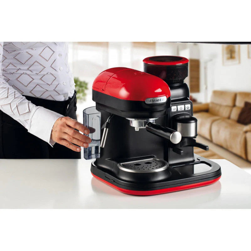 Espresso Machine with Grinder Red I702935