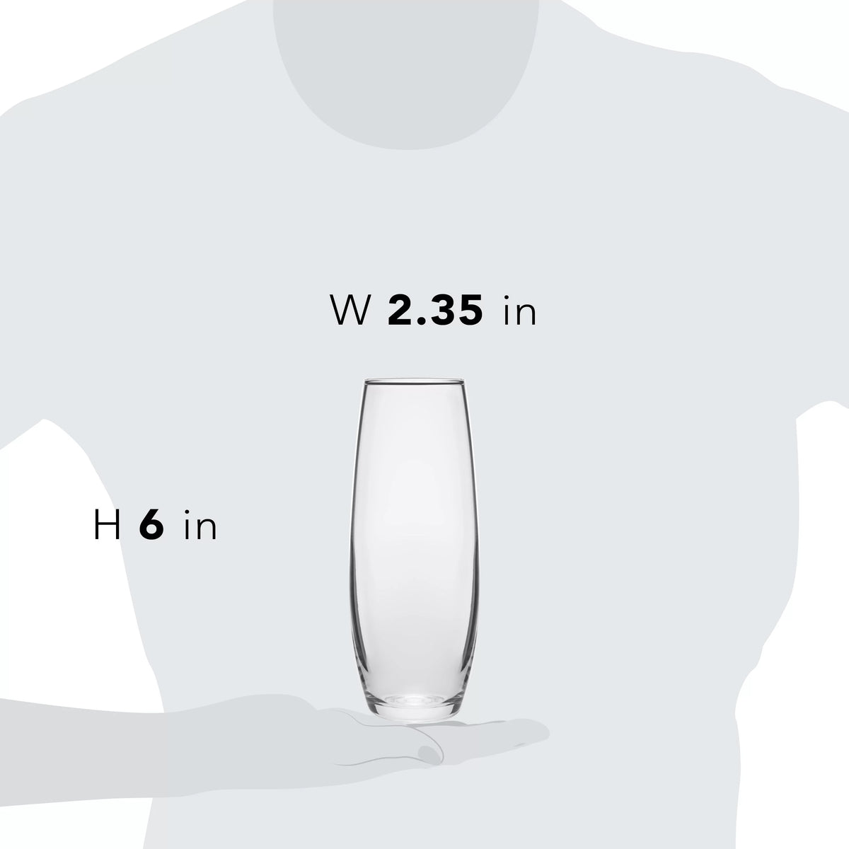 Stemless Flute Glasses Set of 6 I1768