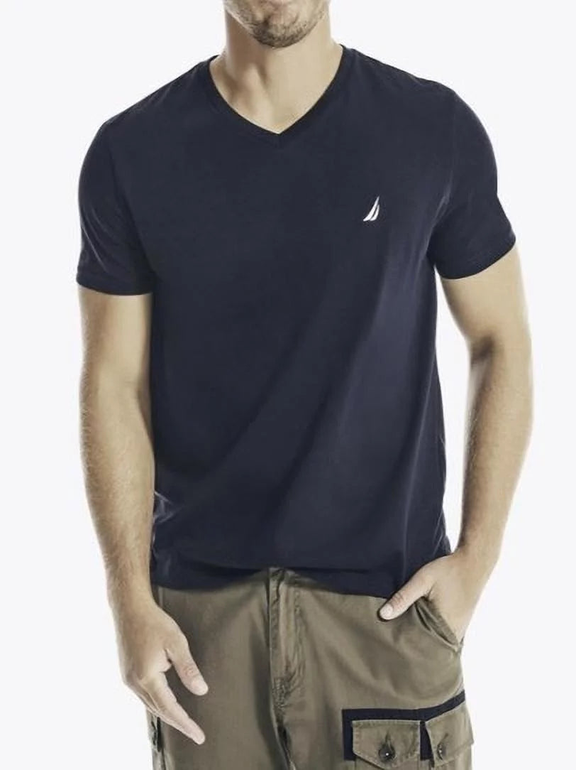 Solid V-Neck T-Shirt J815766