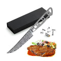4.5 in. Damascus Steel Steak Knife Blank T900