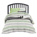 Black Wood Twin Headboard with Frame X875