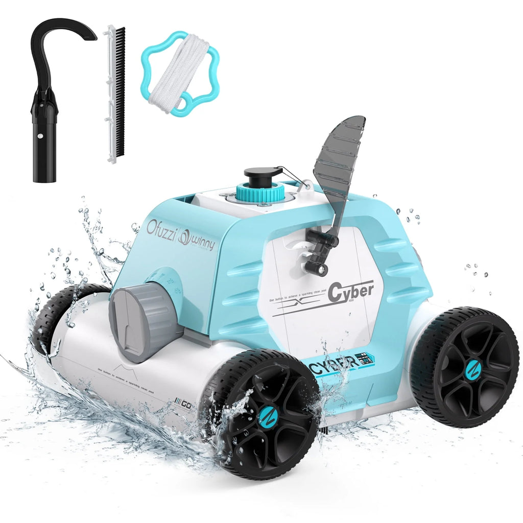 Cordless Robotic Pool Vacuum Cleaner White U698343