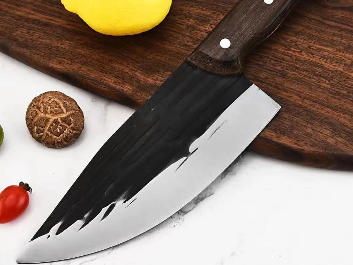 Hammered Damascus Stainless Steel Slicing Knife B200