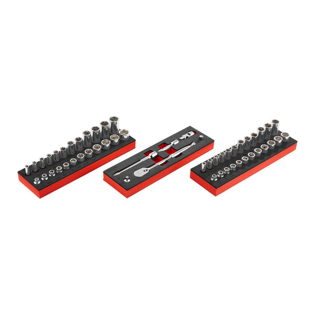 3/8 in. Drive SAE and Metric Socket Set, 54-Piece B99057
