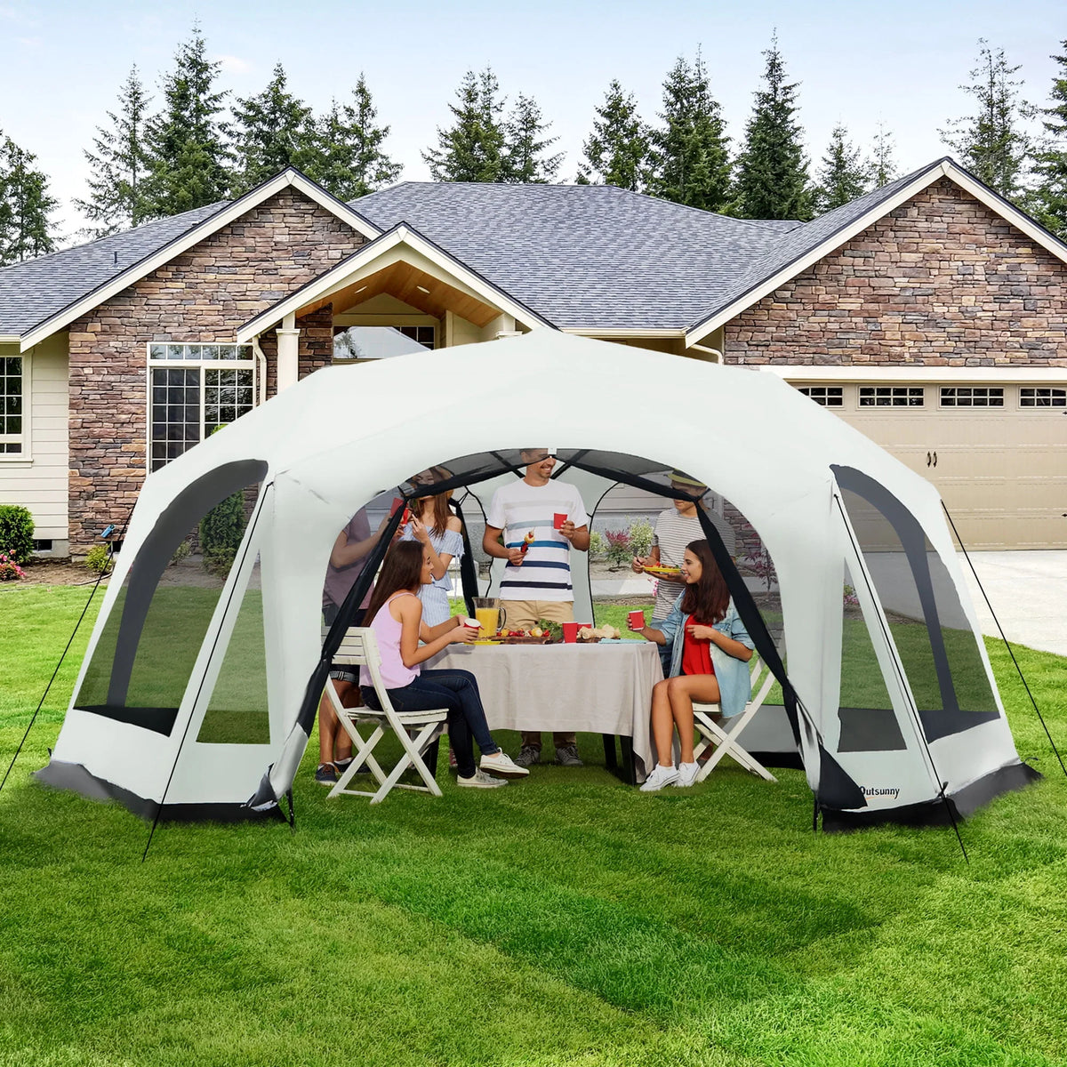 20 Person Camping Tent with 2 Doors P3216