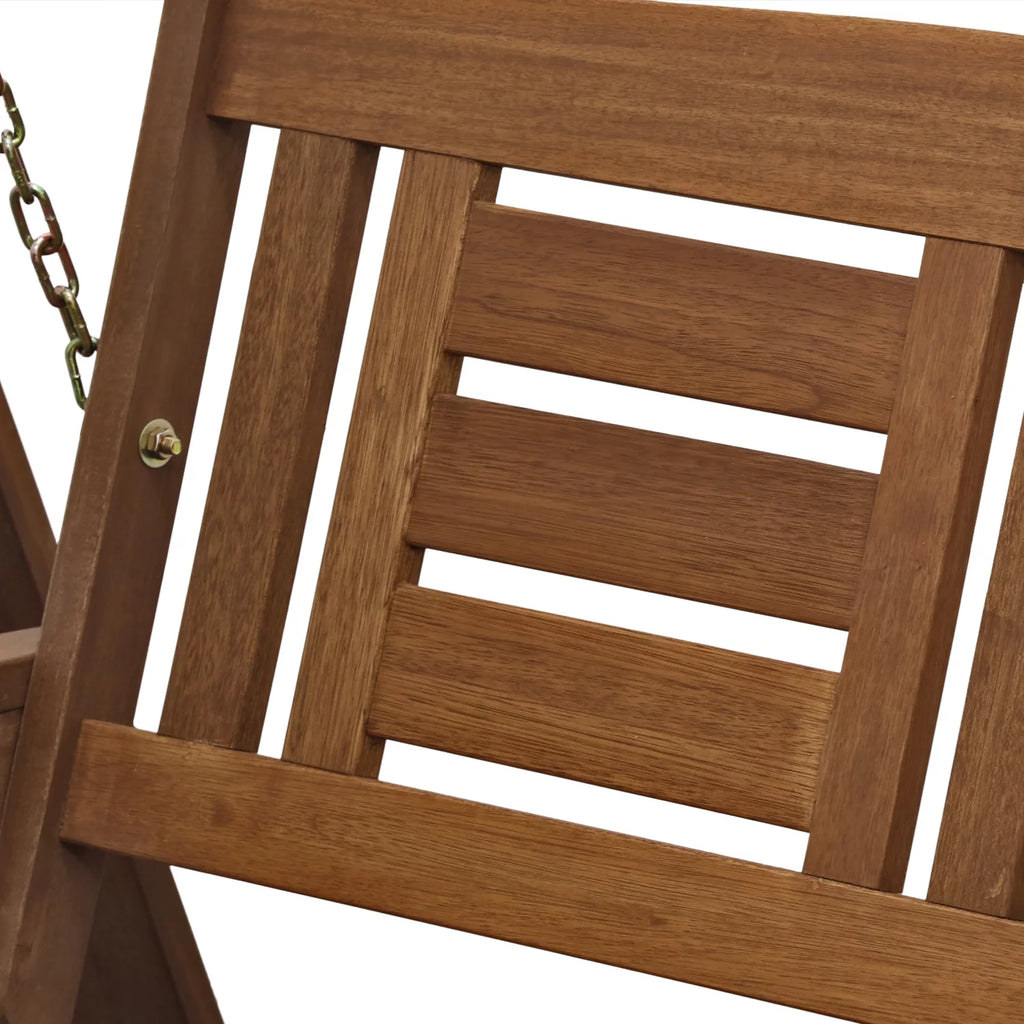 Hardwood Hanging Porch Swing with Stand T31265
