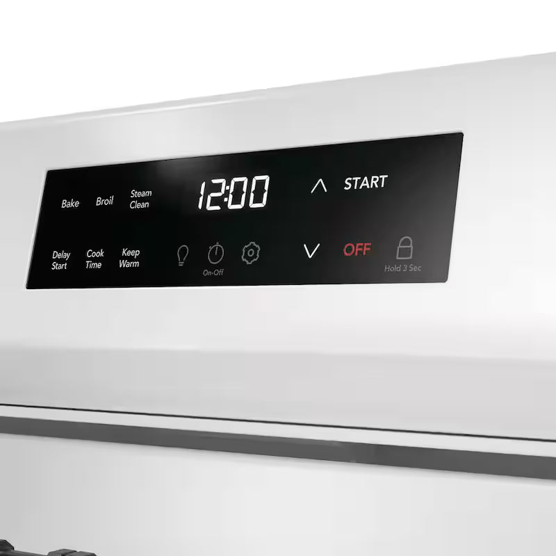 5 Burner Freestanding Gas Range in White M964
