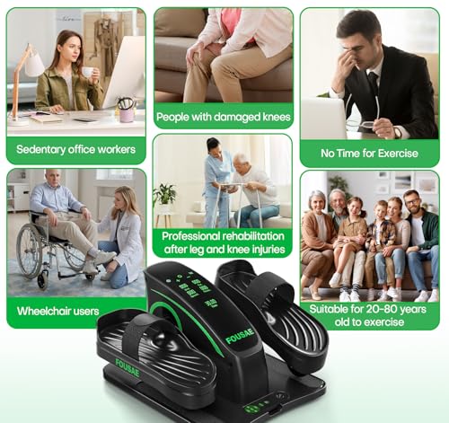 Under Desk Elliptical Leg Exerciser with Touch Screen and Remote Control K75743