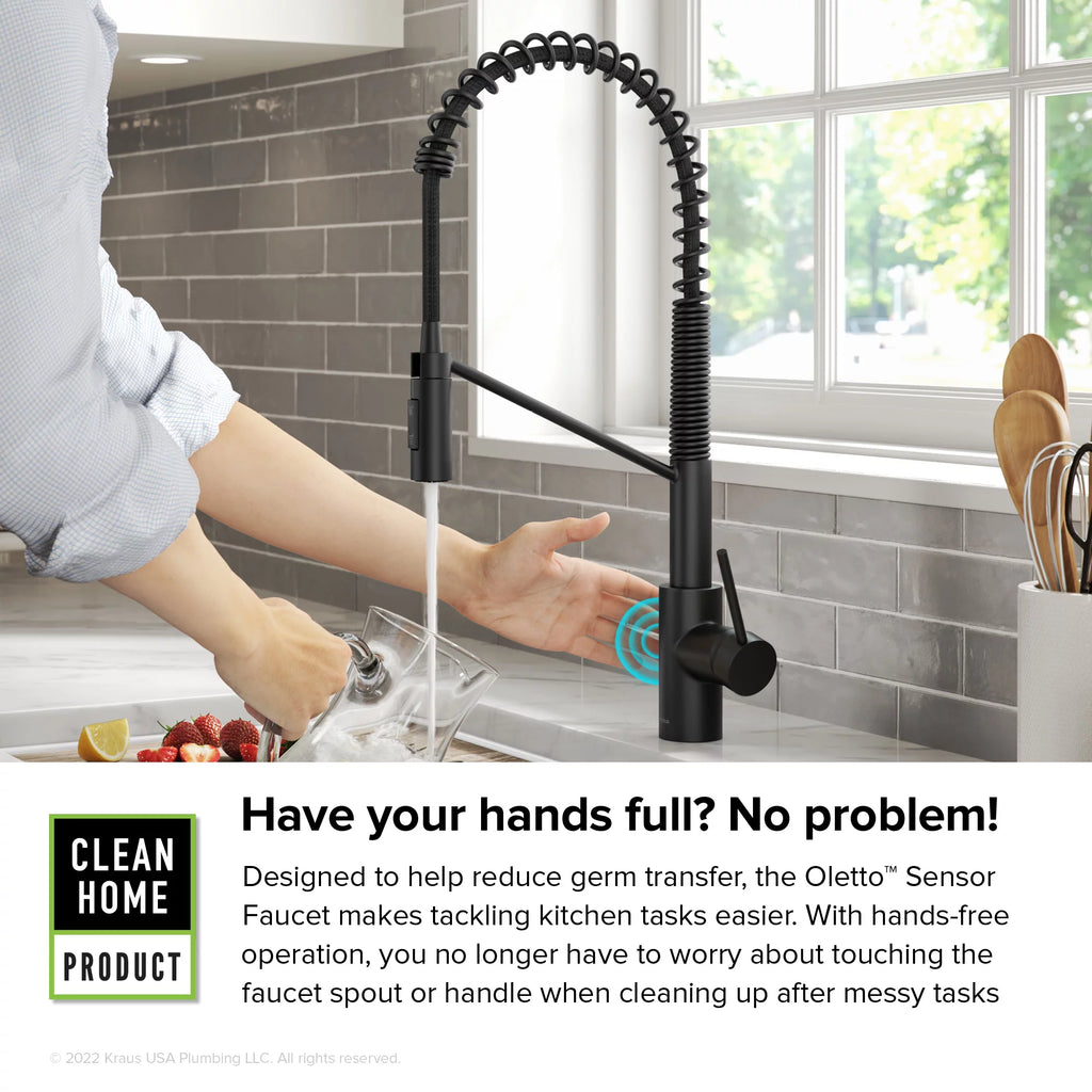 Matte Black Touchless Pull-Down Kitchen Faucet L88861
