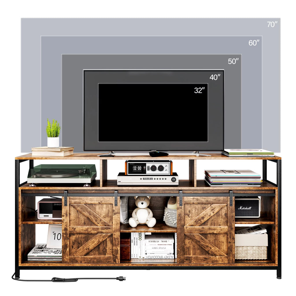 RGB Entertainment Center with Sliding Barn Door I941110
