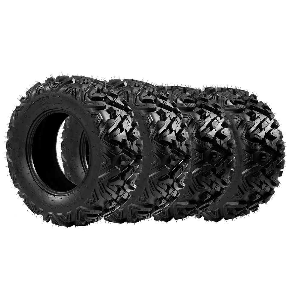Set of 4 All Terrain ATV UTV Tires, 25x8-12 Front & 25x10-12 Rear, Tubeless A994