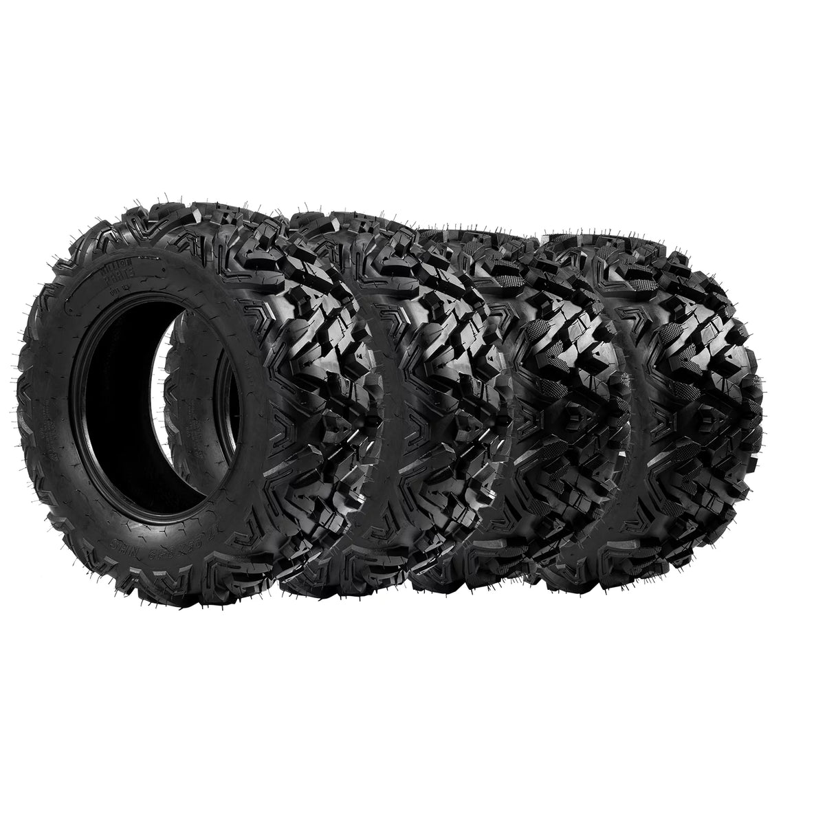 Set of 4 All Terrain ATV UTV Tires, 25x8-12 Front & 25x10-12 Rear, Tubeless A994