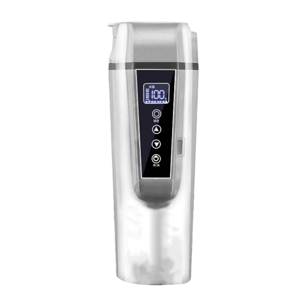12V/24V Digital Display Heating Cup White H87407