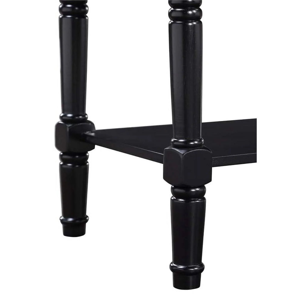 Black 2 Drawer Wood Console Table P44145