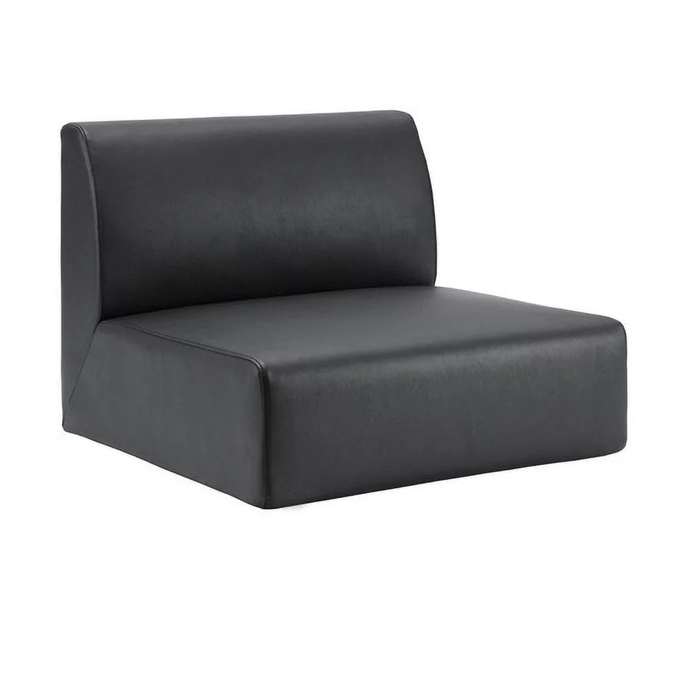 Single Seat Sofa Polyurethane Black B472
