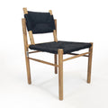 Black Teak Wood Accent Chair S18574