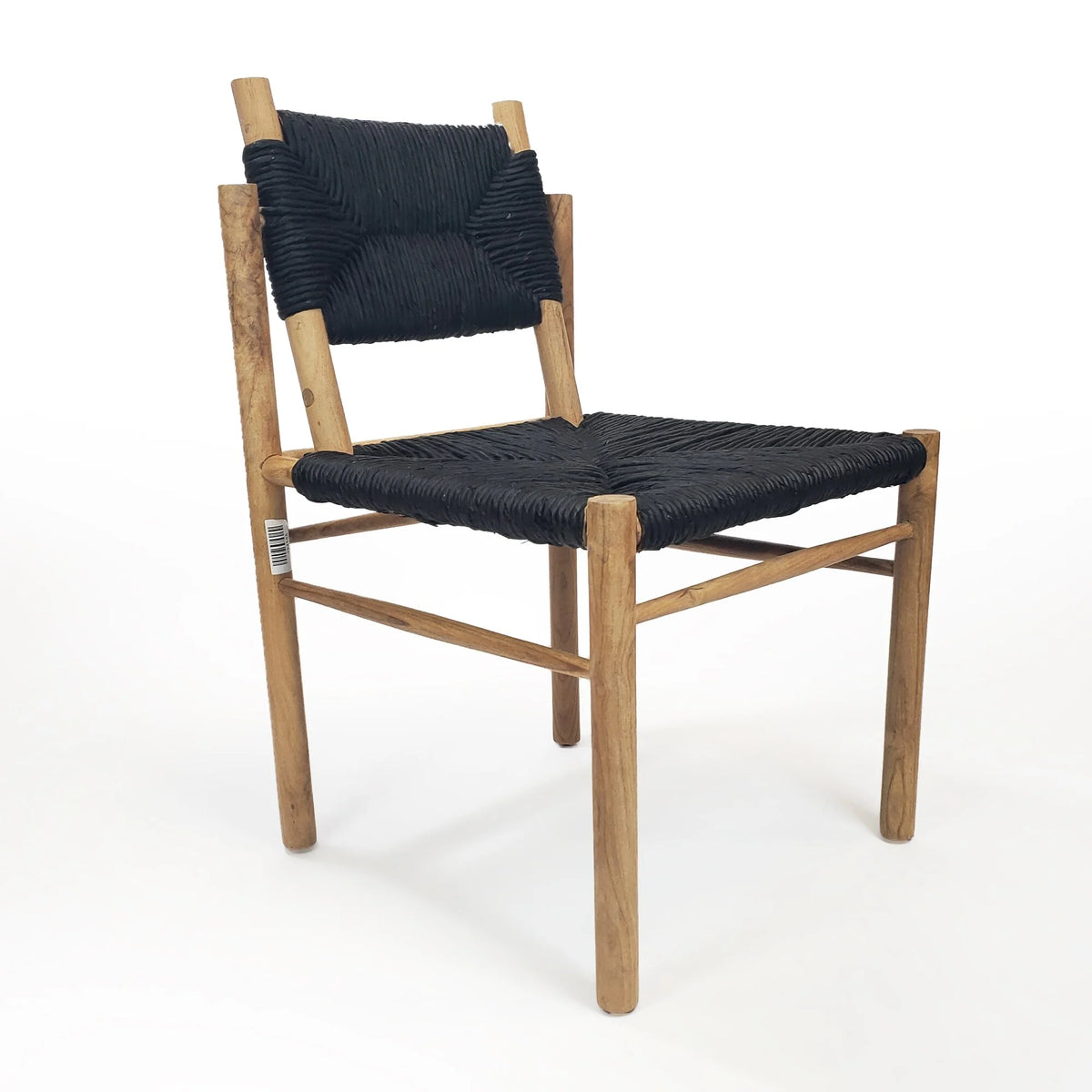 Black Teak Wood Accent Chair S18574