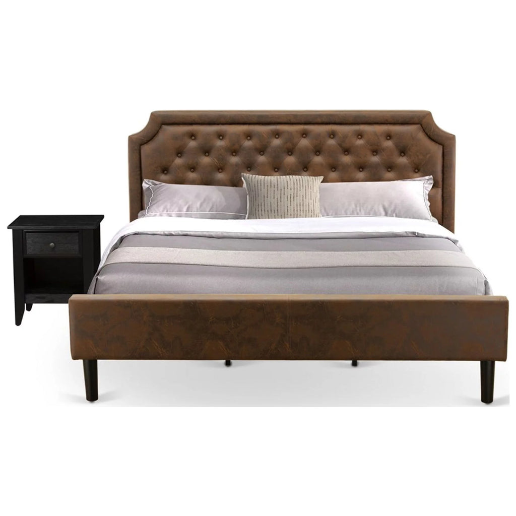 2-Piece Wood King Bedroom Set C525423