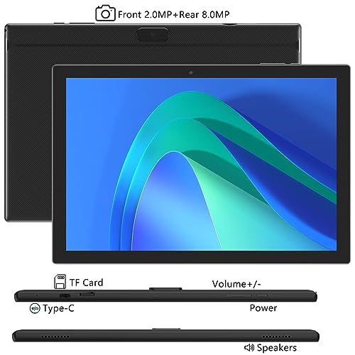 10 inch 2 in 1 Tablet with Keyboard Case Mouse Stylus I3761