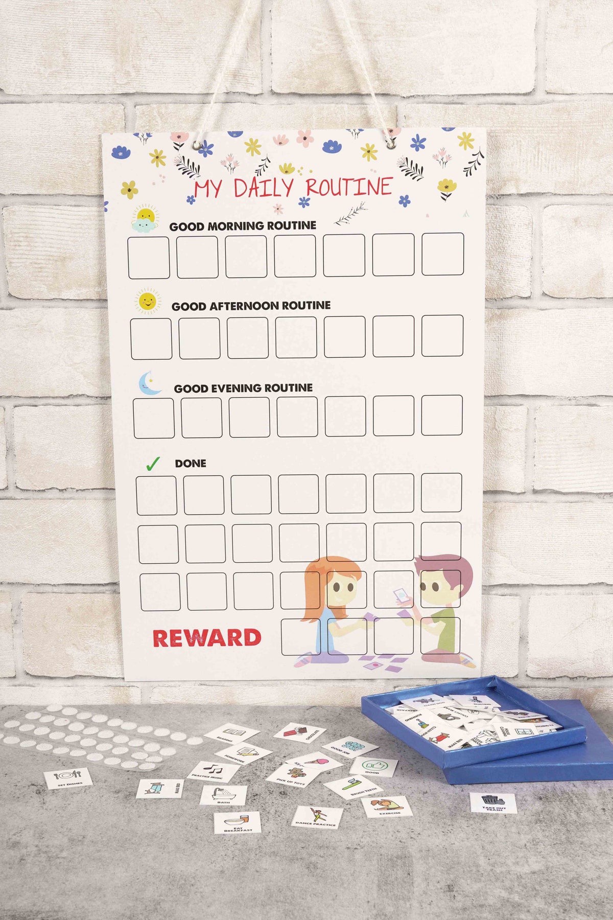 Kids Daily Responsibility Checklist Chore Chart W92478
